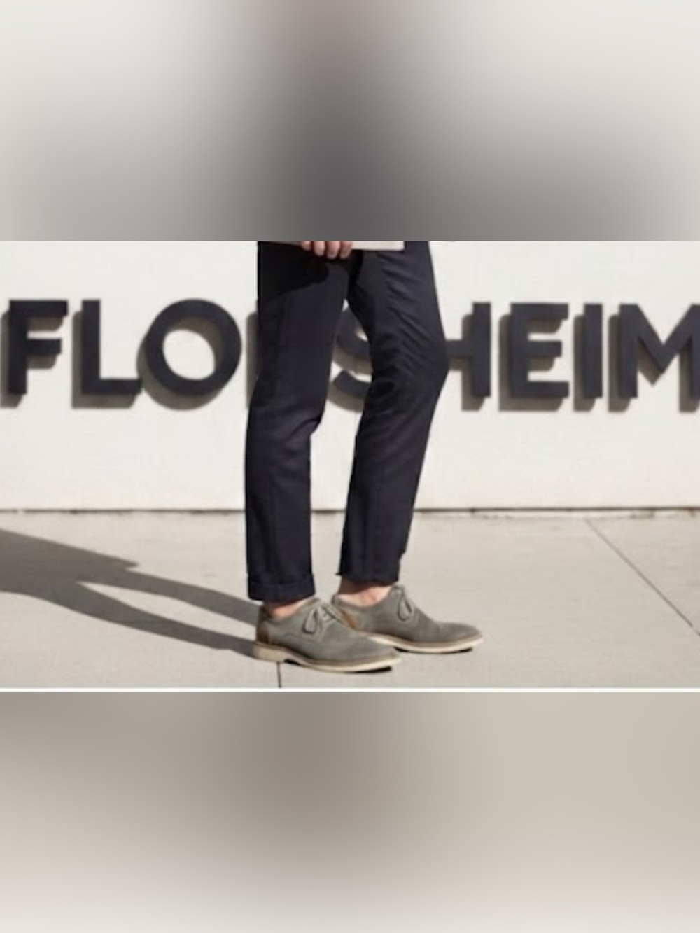 Authentic Florsheim mens suede leather dress shoes 10.5